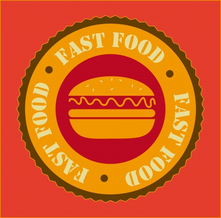 menu design over red  background vector illustration   のイラスト素材