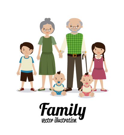 family design over white background vector illustrationのイラスト素材