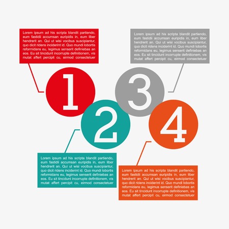 numbers design over white  background vector illustrationのイラスト素材