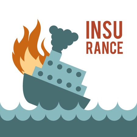 insurance design over white background vector illustrationのイラスト素材