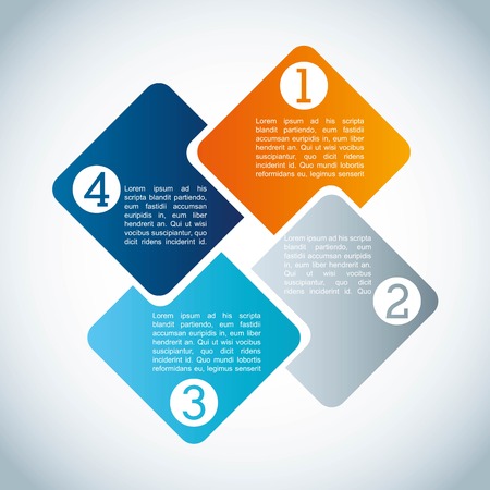 numbers design over blue background vector illustrationのイラスト素材