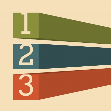 numbers design over pink  background vector illustrationのイラスト素材