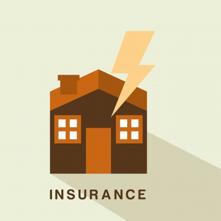 insurance design over beige background vector illustrationのイラスト素材