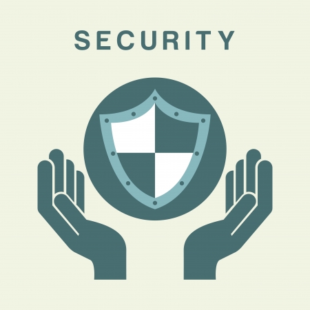 insurance design over beige background vector illustrationのイラスト素材