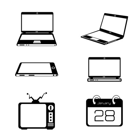 mobile advertising over white background vector illustrationのイラスト素材