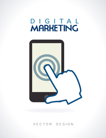 email marketing over gray bacground vector illustrationのイラスト素材