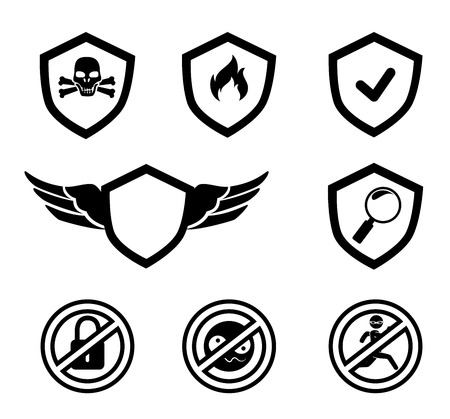 security system over white  background vector illustrationのイラスト素材