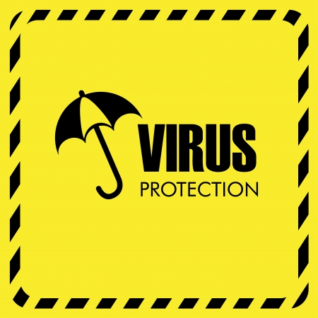 security system over yellow background vector illustrationのイラスト素材