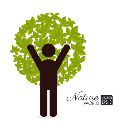 eco design over white background vector illustration のイラスト素材