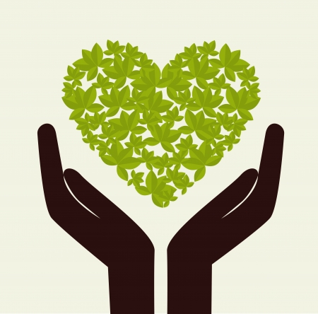 eco design over white  background vector illustration のイラスト素材
