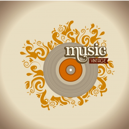 musical design over gray  background vector illustrationのイラスト素材