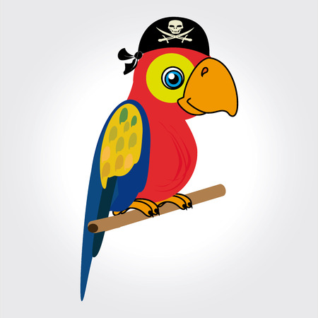 parrot design over gray background vector illustration のイラスト素材