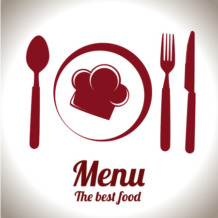 menu design over gray background vector illustration   のイラスト素材