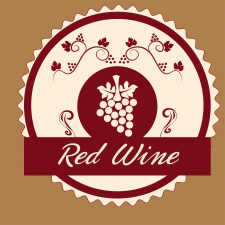 wine design over  brown background vector illustration のイラスト素材