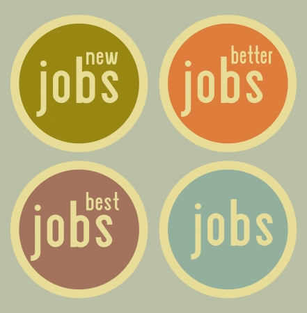 jobs design over gray  background vector illustration のイラスト素材