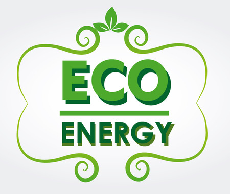 eco design over white background vector illustration のイラスト素材