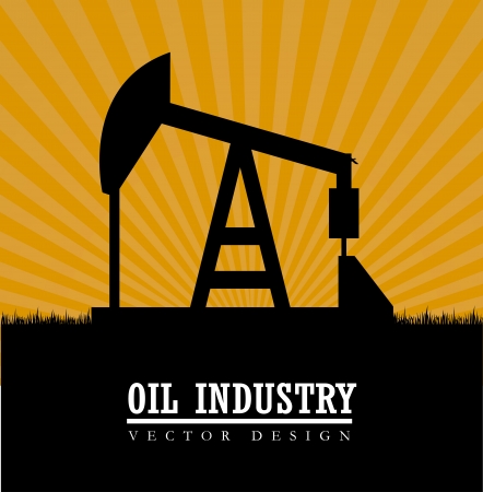 oil industry over background vector illustrationのイラスト素材