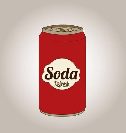 soda design over gray  background  vector illustrationのイラスト素材