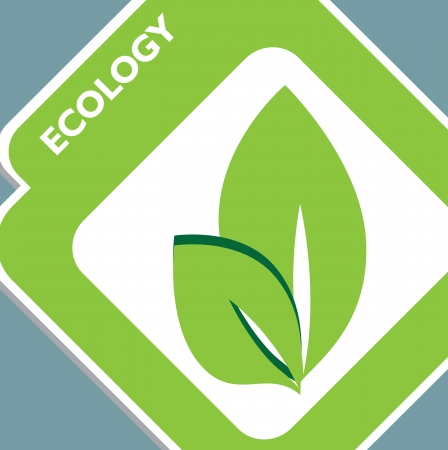 eco design over blue  background illustration のイラスト素材