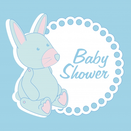 baby design over  blue background illustrationのイラスト素材
