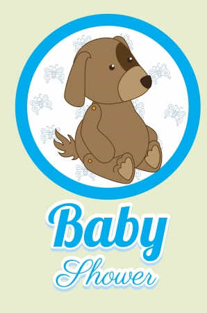 baby design over beige  background illustrationのイラスト素材
