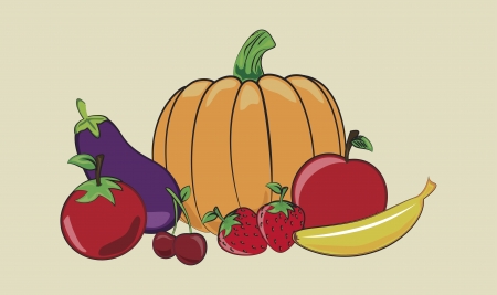 healthy design over beige background vector illustrationのイラスト素材