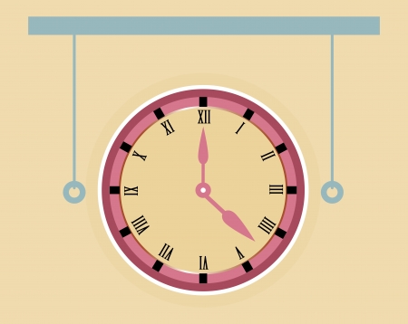 time design over pink background vector illustrationのイラスト素材