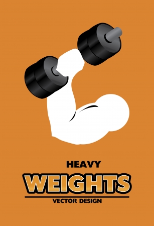 sport design over orange background vector illustration のイラスト素材
