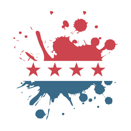 usa design over  white background vector illustrationのイラスト素材