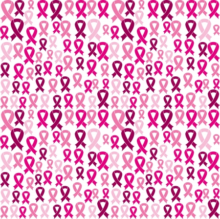 breast cancer over white  background vector illustrationのイラスト素材