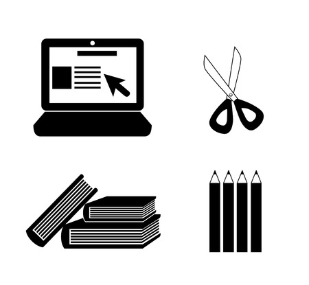 school design over white  background vector illustrationのイラスト素材
