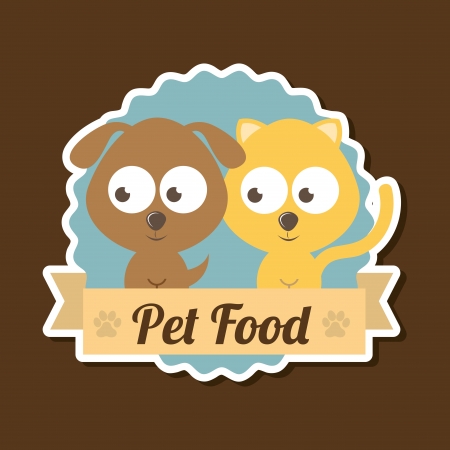 pets  design over brown  background vector illustration  のイラスト素材