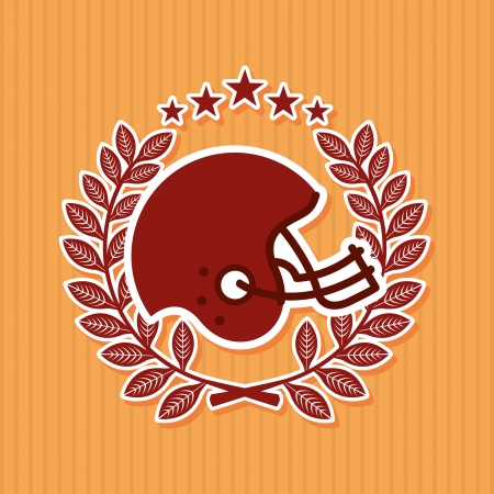 american football design over pink  background vector illustration のイラスト素材