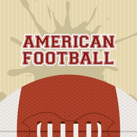 american football design over lineal   background vector illustration のイラスト素材