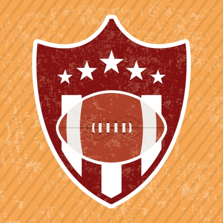 american football design over  lineal background vector illustration のイラスト素材