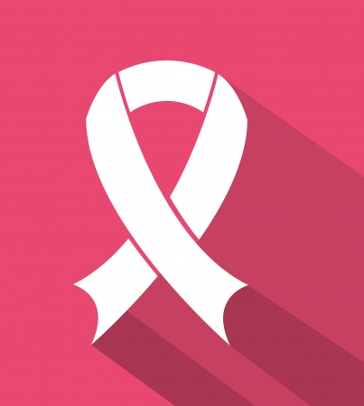 breast cancer over pink background vector illustrationのイラスト素材