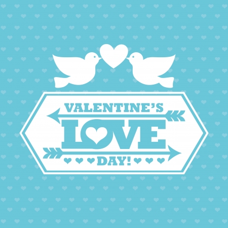 love design over blue  background vector illustration  のイラスト素材