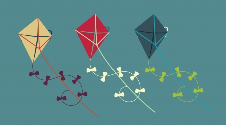 kite design over  blue  background vector illustrationのイラスト素材