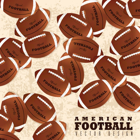 american football design over pink background vector illustration のイラスト素材