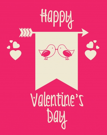 love design over  pink background vector illustration  のイラスト素材