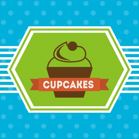 bakery design over blue background vector illustration  のイラスト素材