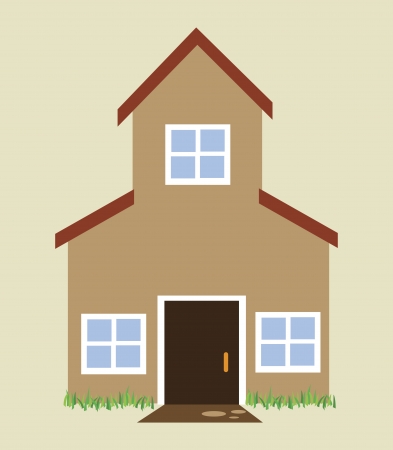 real estate over beige  background vector illustration のイラスト素材