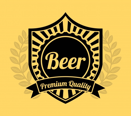 beer design over  cream  background vector illustration  のイラスト素材
