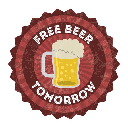 beer design over  white  background vector illustration  のイラスト素材