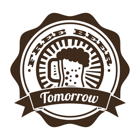 beer design over white   background vector illustration  のイラスト素材