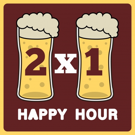 beer design over cream  background vector illustration  のイラスト素材