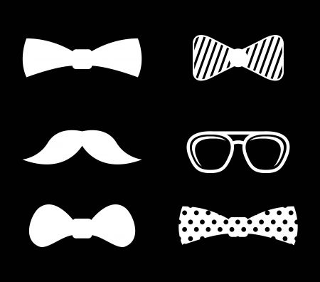 hipster design over black  background vector  illustration  のイラスト素材
