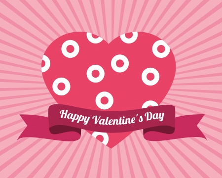 love design over pink background vector illustration  のイラスト素材