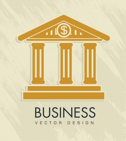 business icon over  beige background vector illustrationのイラスト素材