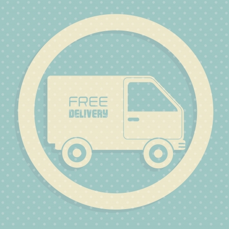 delivery design over blue  background vector illustrationのイラスト素材